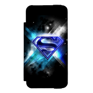 Capa Carteira Incipio Watson™ Para iPhone 5 Logotipo de cristal branco   azul estilizado do