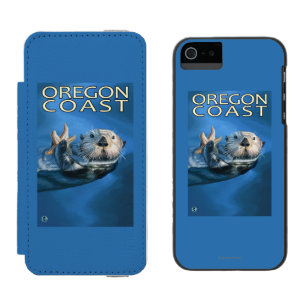 Capa Carteira Incipio Watson™ Para iPhone 5 Lontra de mar da costa de Oregon