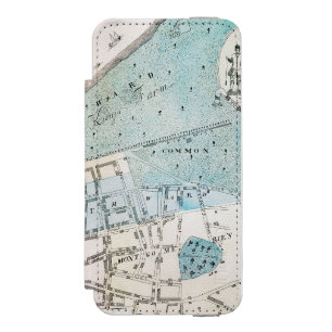 Capa Carteira Incipio Watson™ Para iPhone 5 Mapa da Nova Iorque, 1728