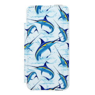 Capa Carteira Incipio Watson™ Para iPhone 5 Marlin Azul Saltando do Oceano