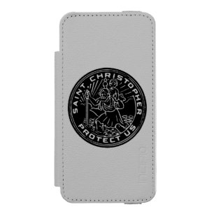 Capa Carteira Incipio Watson™ Para iPhone 5 Medalha de Christopher de santo