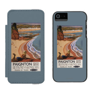 Capa Carteira Incipio Watson™ Para iPhone 5 Menina britânica das estradas de ferro que olha