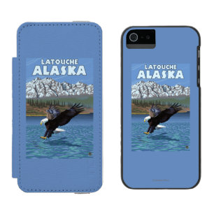 Capa Carteira Incipio Watson™ Para iPhone 5 Mergulho da águia americana - Latouche, Alaska