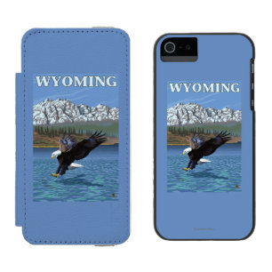 Capa Carteira Incipio Watson™ Para iPhone 5 Mergulho da águia americana - Wyoming