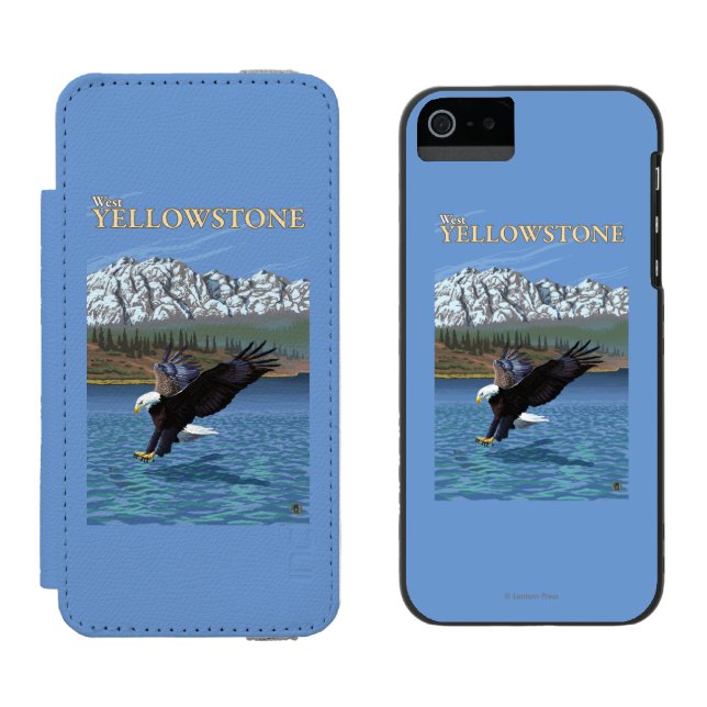 Capa Carteira Para iPhone, Incipio Mergulho da águia americana - Yellowstone (Lado a lado)
