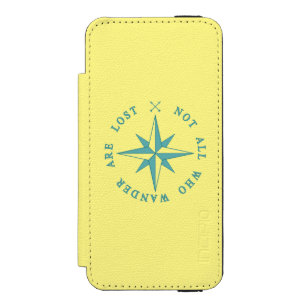 Capa Carteira Incipio Watson™ Para iPhone 5 Não tudo que Wander é perdido