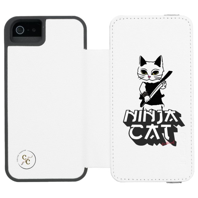 Capa Carteira Para iPhone, Incipio Ninja cat T-Shirt (Fólio aberto)