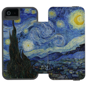 Capa Carteira Incipio Watson™ Para iPhone 5 Noite estrelado por Vincent van Gogh