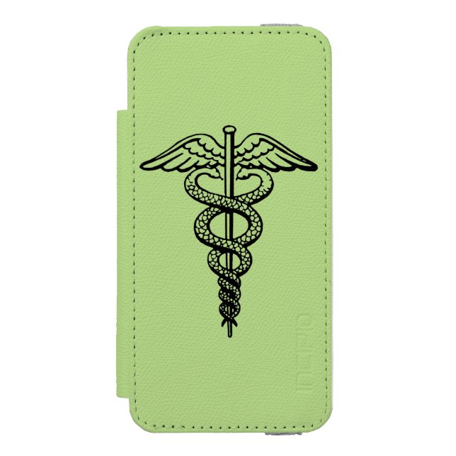 Capa Carteira Para iPhone, Incipio O símbolo do Caduceus (Frente do fólio)