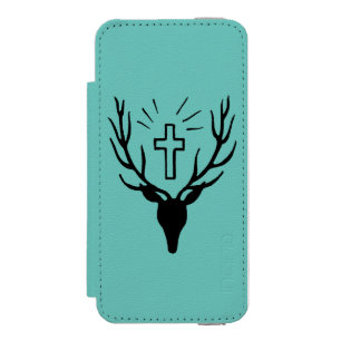 Capa Carteira Incipio Watson™ Para iPhone 5 O veado de Hubert do santo