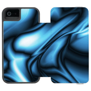 Capa Carteira Incipio Watson™ Para iPhone 5 Onda de Seda Azul