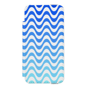 Capa Carteira Incipio Watson™ Para iPhone 5 Ondas Azuis Gradiente