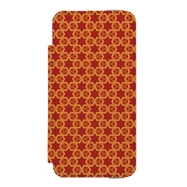 Capa Carteira Para iPhone, Incipio Ornamento geométrico à moda (Frente do fólio)