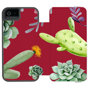 Capa Carteira Incipio Watson™ Para iPhone 5 Padrão Cactus 4