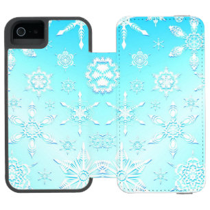 Capa Carteira Incipio Watson™ Para iPhone 5 Padrão Crystal Snowflakes