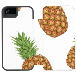 Capa Carteira Incipio Watson™ Para iPhone 5 Padrão de abacaxi aquarela 1