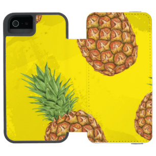 Capa Carteira Incipio Watson™ Para iPhone 5 Padrão de abacaxi aquarela 3