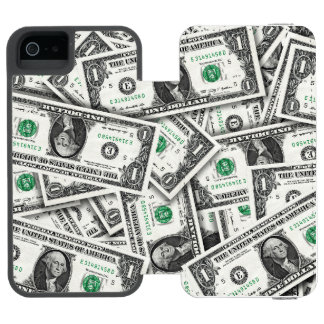 Capa Carteira Incipio Watson™ Para iPhone 5 Padrão de Nota de Um Dólar