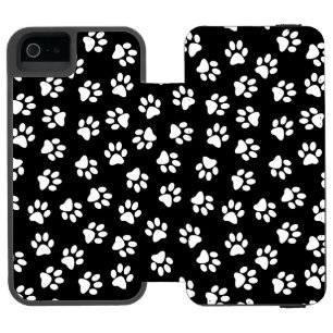 Capa Carteira Incipio Watson™ Para iPhone 5 Padrão De Patinhas, Patinhas De Cachorro, Patinhas