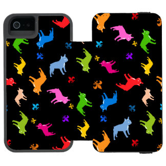 Capa Carteira Incipio Watson™ Para iPhone 5 Padrão Frenchie em preto