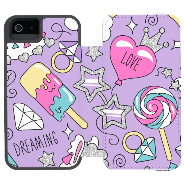 Capa Carteira Para iPhone, Incipio Padrão Llama 1 (Fólio aberto)