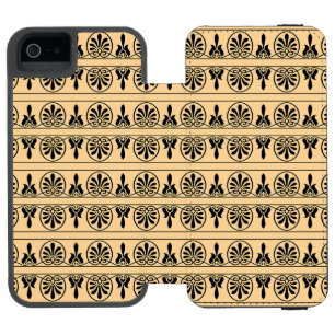 Capa Carteira Incipio Watson™ Para iPhone 5 Padrão Mediterrâneo Árabe Grego Marrom