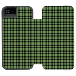 Capa Carteira Incipio Watson™ Para iPhone 5 Padrão Xadrez Verde Preto