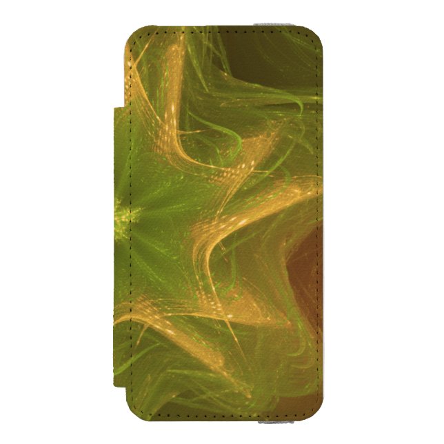 Capa Carteira Para iPhone, Incipio Paleta Verde Fractal (Frente do fólio)