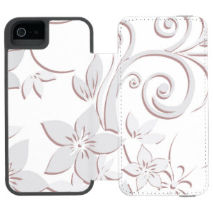 Capa Carteira Incipio Watson™ Para iPhone 5 Papel de parede de flores 1