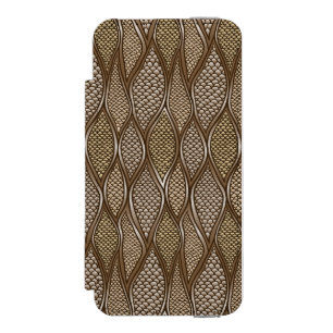 Capa Carteira Incipio Watson™ Para iPhone 5 Pele de cobra estilizado