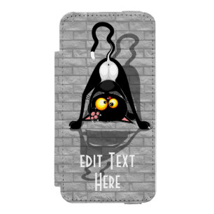 Capa Carteira Incipio Watson™ Para iPhone 5 Personagem de desenho animado engraçado de gato de