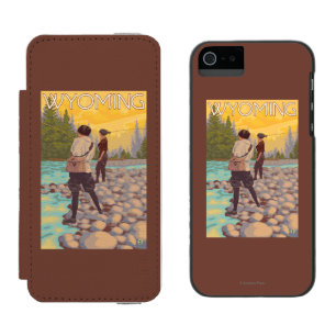 Capa Carteira Incipio Watson™ Para iPhone 5 Pesca com mosca das mulheres - Wyoming