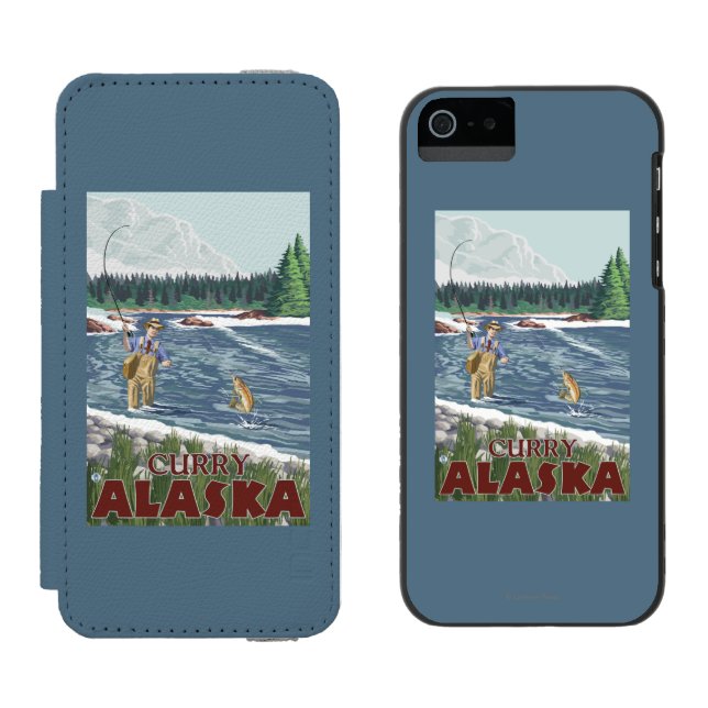 Capa Carteira Para iPhone, Incipio Pescador da mosca - caril, Alaska