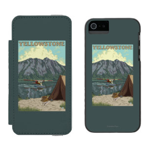 Capa Carteira Incipio Watson™ Para iPhone 5 Plano de Bush & pesca - nacional de Yellowstone
