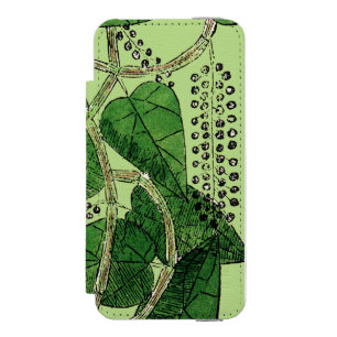 Capa Carteira Incipio Watson™ Para iPhone 5 Planta da pimenta preta, 1578