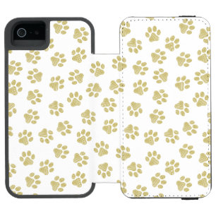 Capa Carteira Incipio Watson™ Para iPhone 5 Porcas, Patas-Cachorros, Patas Douradas