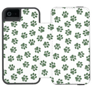 Capa Carteira Incipio Watson™ Para iPhone 5 Porcas, Patas-Cachorros, Patas-Pretas