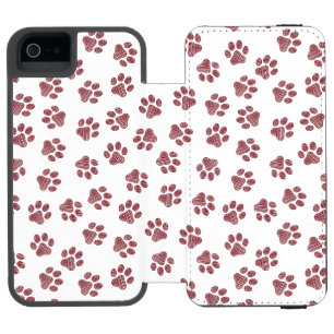 Capa Carteira Incipio Watson™ Para iPhone 5 Porcas, Patas-Cachorros, Patas-Pretas