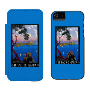 Capa Carteira Incipio Watson™ Para iPhone 5 Poster do promocional do viagem de Garda do lago