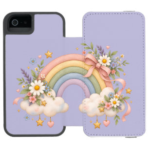 Capa Carteira Incipio Watson™ Para iPhone 5 Presente Arco-íris Aquarela – Nuvem Encantadora