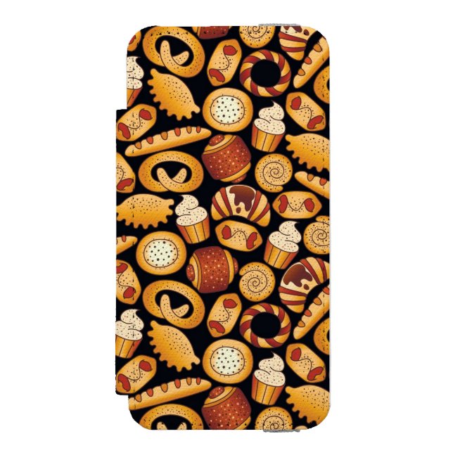 Capa Carteira Para iPhone, Incipio Produtos da padaria (Frente do fólio)