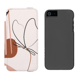 Capa Carteira Incipio Watson™ Para iPhone 5 Protetor de Laptop Botânico Abstrato Moderno, Mini
