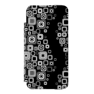 Capa Carteira Incipio Watson™ Para iPhone 5 Quadrados preto e branco retros
