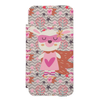 Capa Carteira Incipio Watson™ Para iPhone 5 Rapariga Superherói Bunny