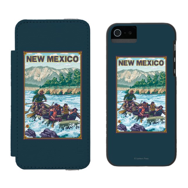 Capa Carteira Para iPhone, Incipio Rio RaftingNew México (Lado a lado)