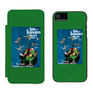 Capa Carteira Incipio Watson™ Para iPhone 5 San Francisco, o cais de CaliforniaFisherman