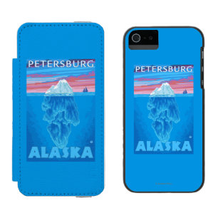 Capa Carteira Incipio Watson™ Para iPhone 5 Secção transversal do iceberg - Petersburgo,