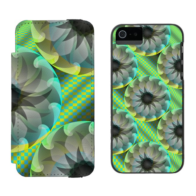 Capa Carteira Para iPhone, Incipio Shark espiral de Kenneth Yoncich (Lado a lado)