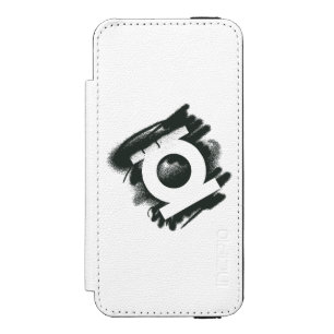Capa Carteira Incipio Watson™ Para iPhone 5 Símbolo verde do pulverizador da lanterna