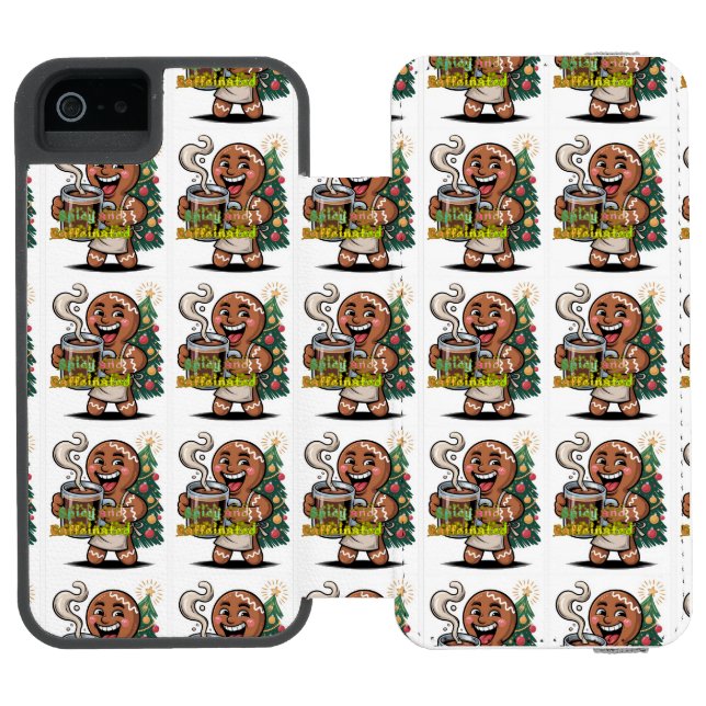 Capa Carteira Para iPhone, Incipio Spicy and Caffeinated (Fólio aberto)